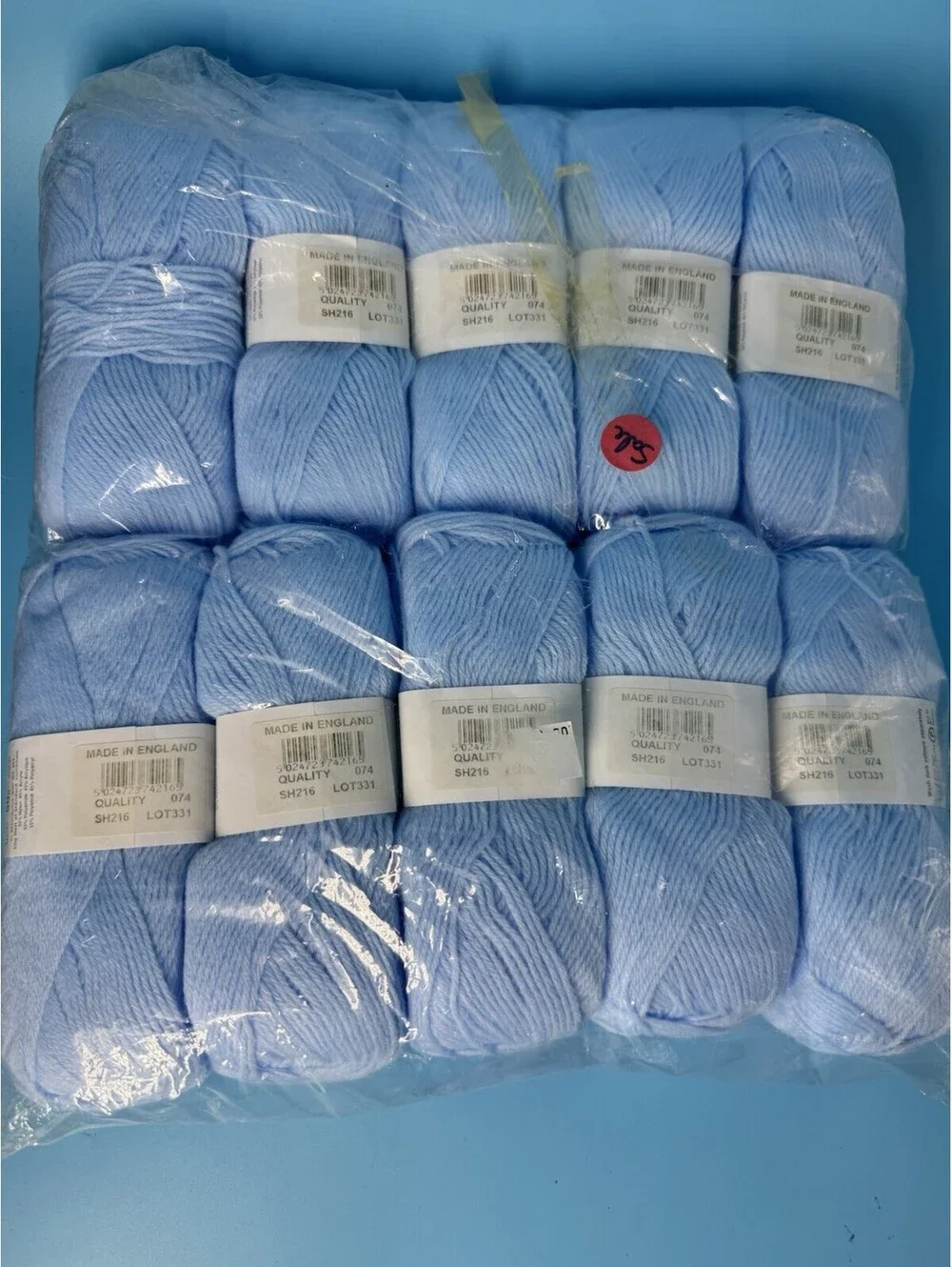 10 Sirdar Snuggly 4 Ply Yarn Skeins Sky Blue 216 Lot 331 500g Sealed Pack